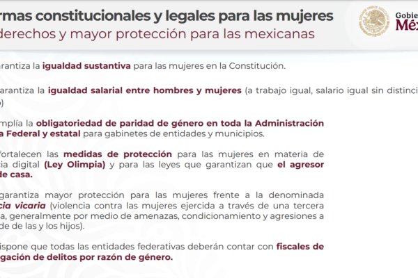 Reformas Constitucionales y Legales para la Protección de las Mujeres en México conferencia