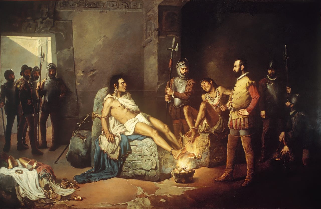 méxico-tenochtitlan,tortura,invasión española,moctezuma,anáhuac,Triple Alianza