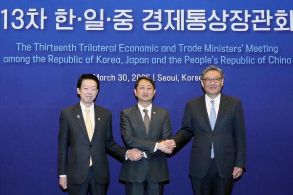 China, Japón y Corea del Sur