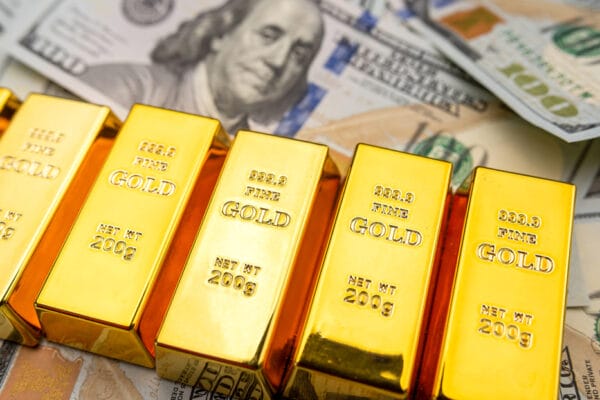 lingotes de oro dolares