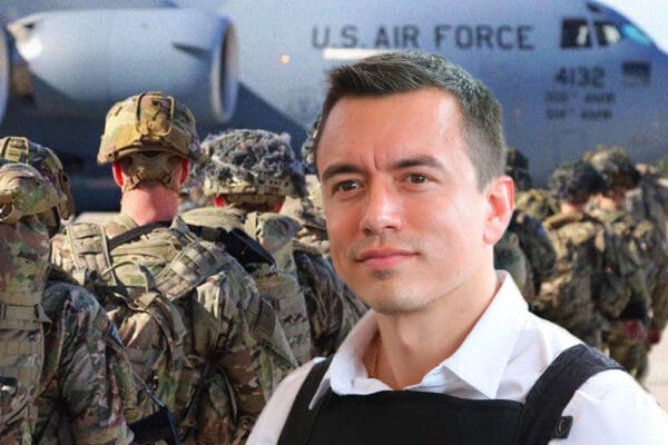 «Noboa utiliza su vínculo con Trump para justificar la llegada de tropas de EEUU a Ecuador» llegada de tropas