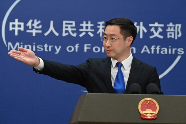 portavoz del ministerio de asuntos exteriores chino, lin jian